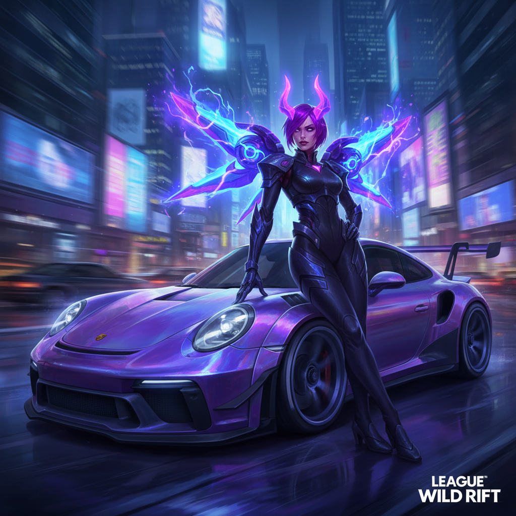Wild Rift recebe colaboração com Porsche e nova skin de Kai'Sa