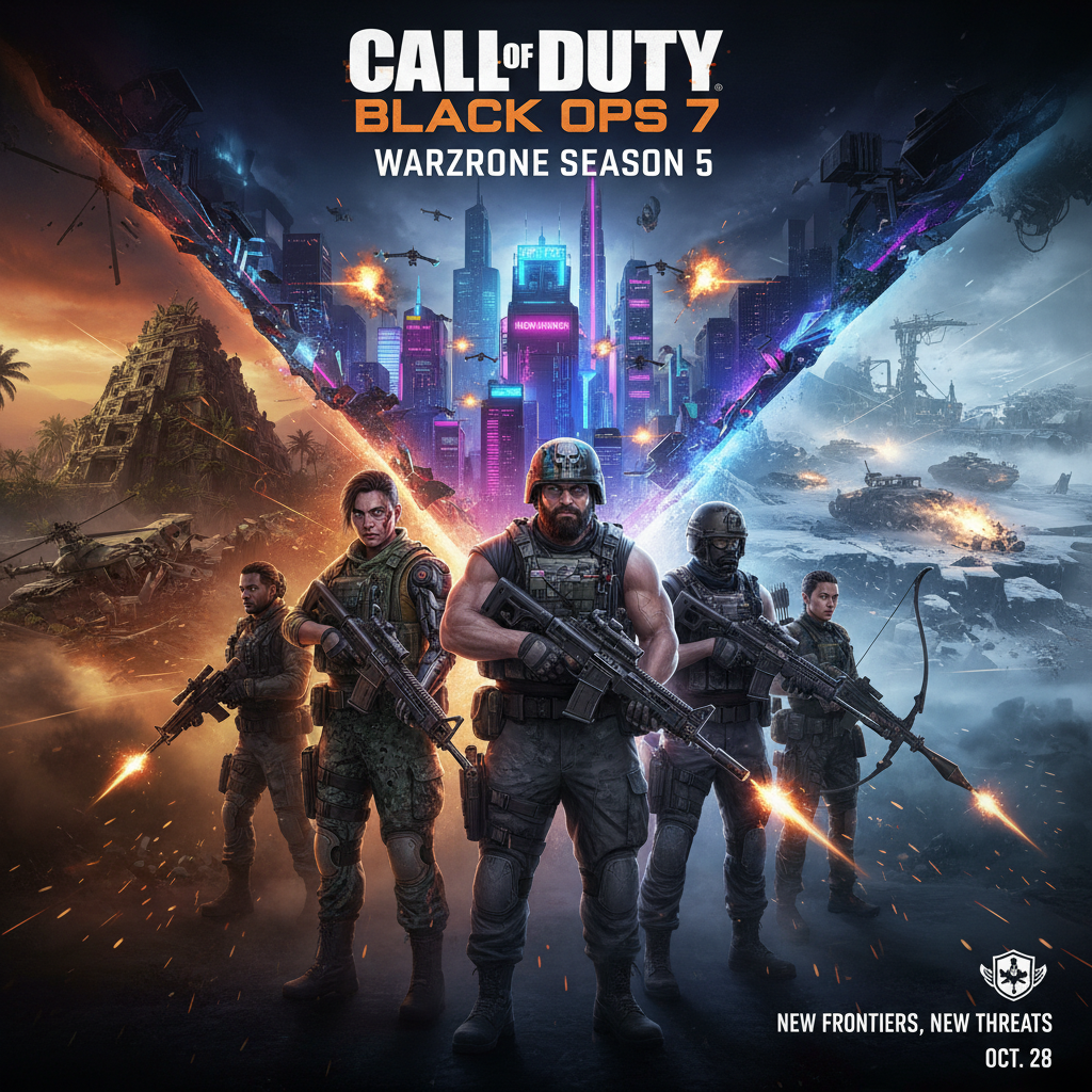 Call of Duty Black Ops 7 e Warzone: Temporada 5 chega em 23 de julho