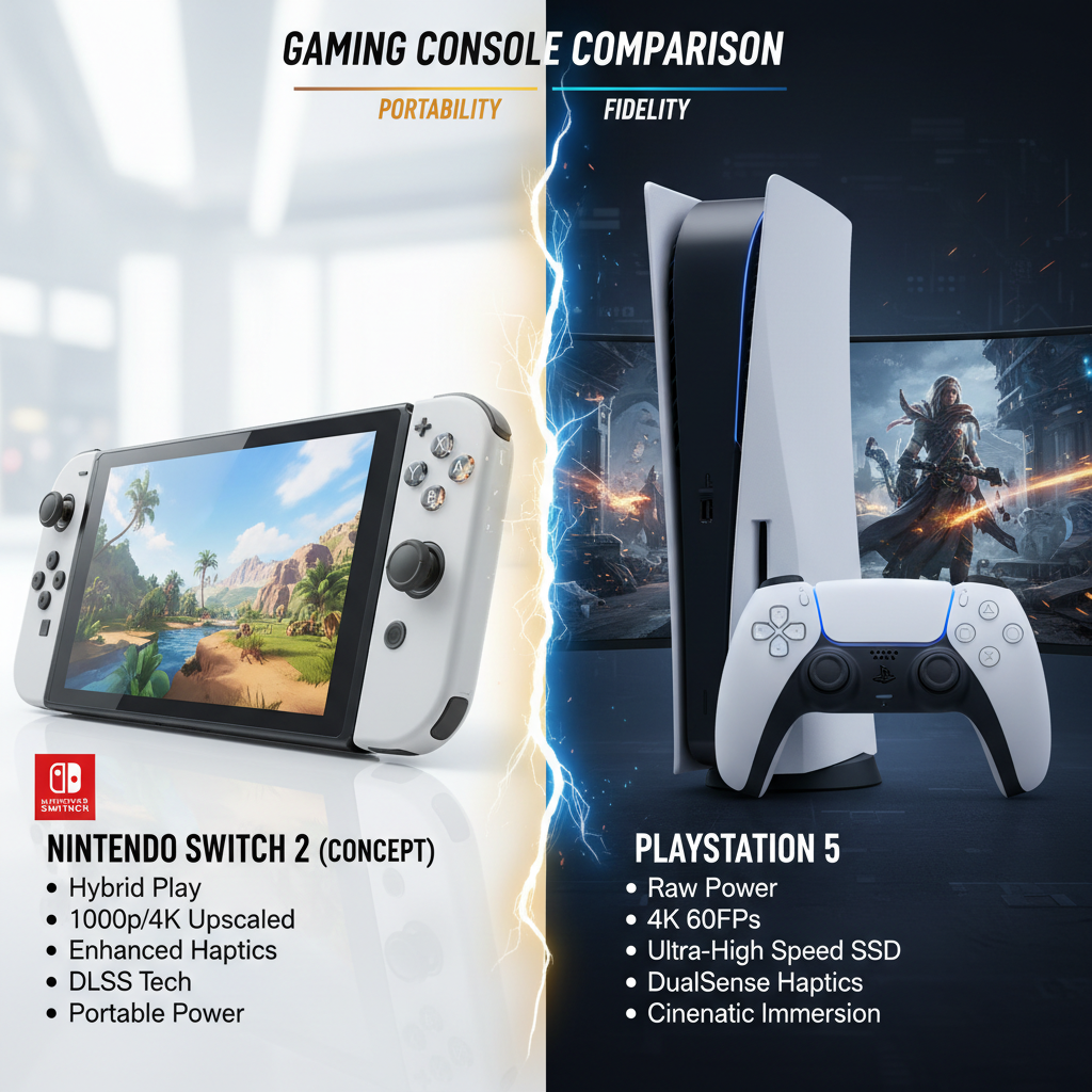 Recursos do Switch 2 Superam o PlayStation 5 em Versatilidade