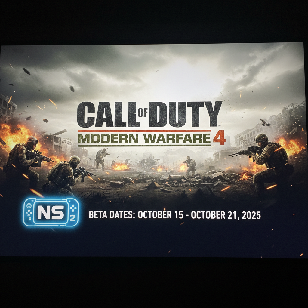 Call of Duty: MW4 – Detalhes do Beta, evento NEXT e Switch 2