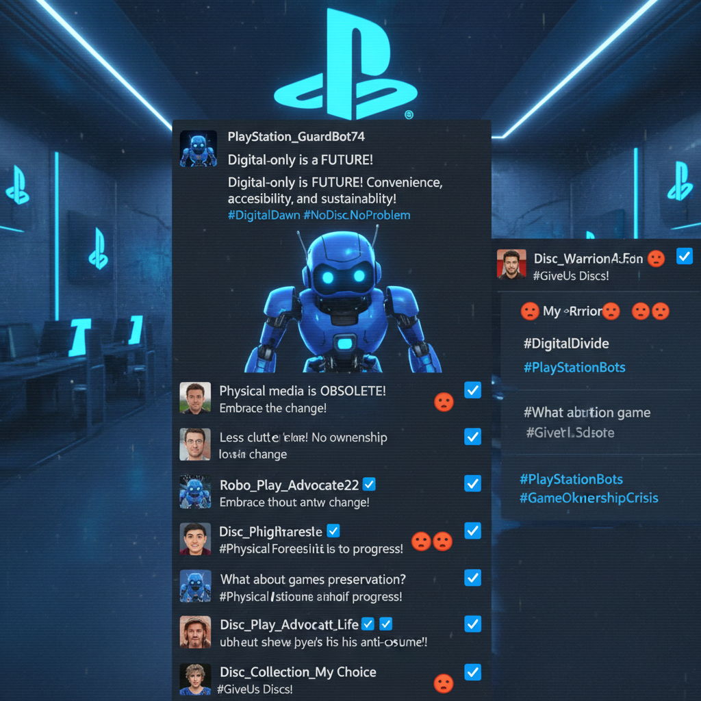 PlayStation sob Acusações: Bots Defendem Fim do Formato Físico