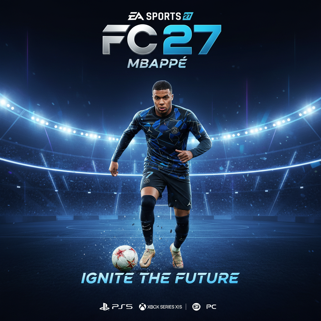 Kylian Mbappé Estrela a Capa de EA Sports FC 27