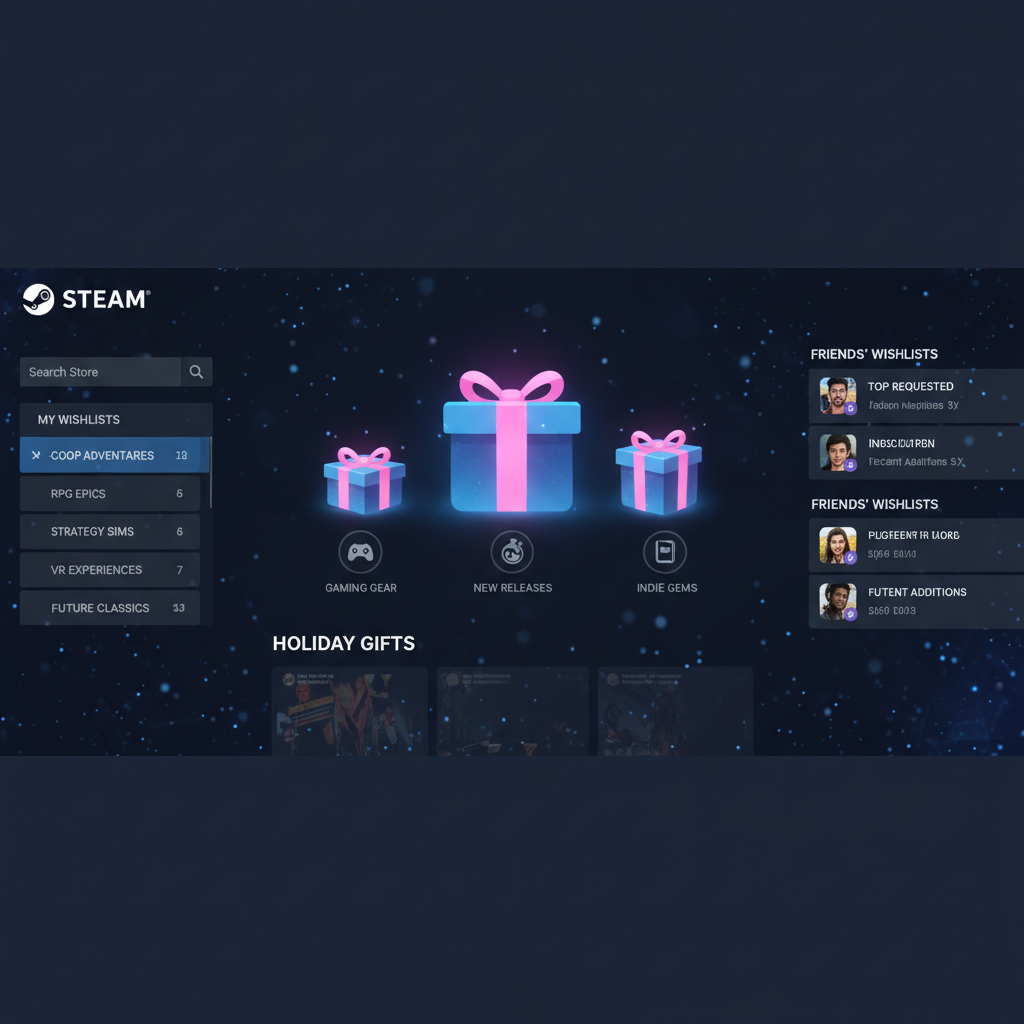 Steam aprimora funcionalidades de presentes e lista de desejos