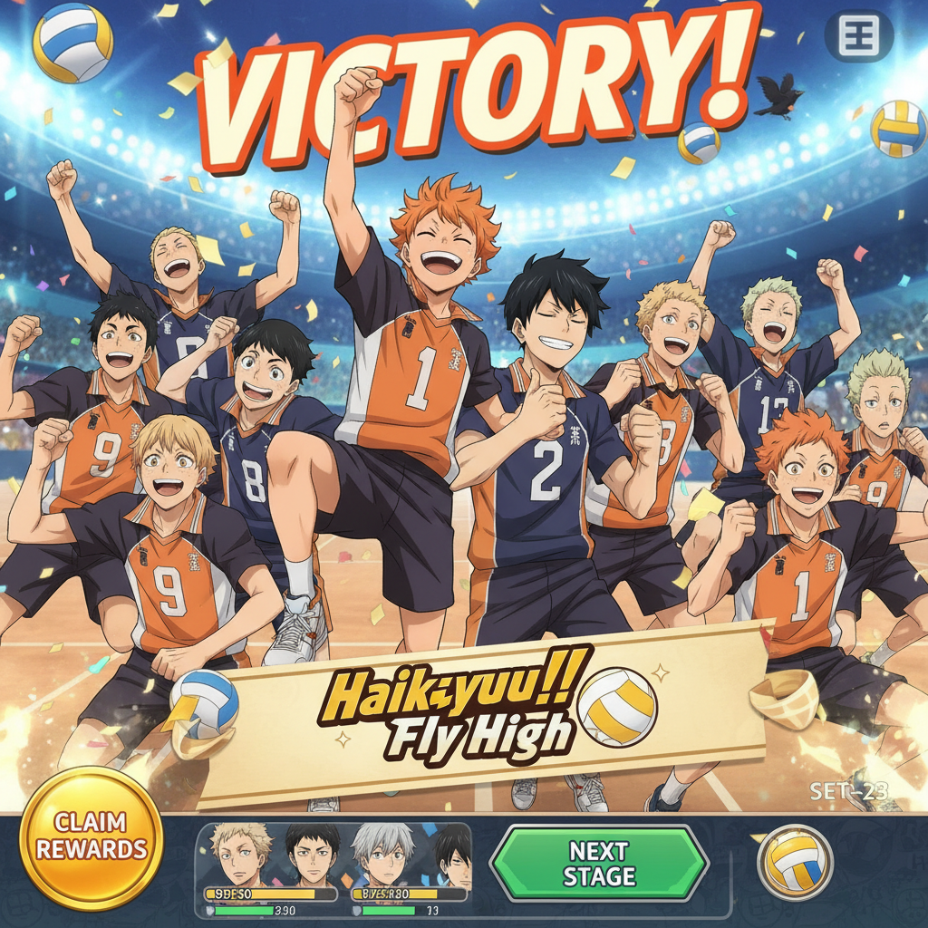 HAIKYU!! FLY HIGH: 1º Aniversário com Recompensas e Novidades
