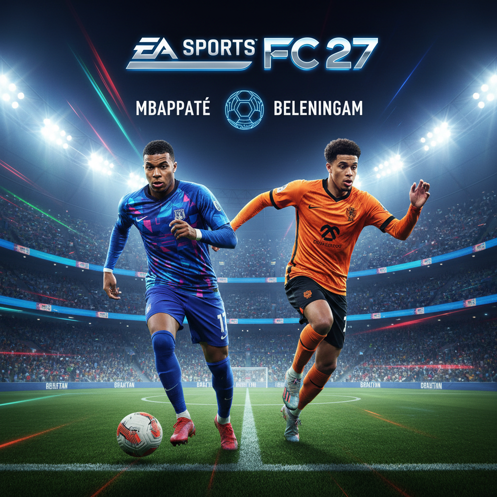 EA Sports FC 27: Mbappé e Bellingham Estampam Capa e Detalhes Revelados