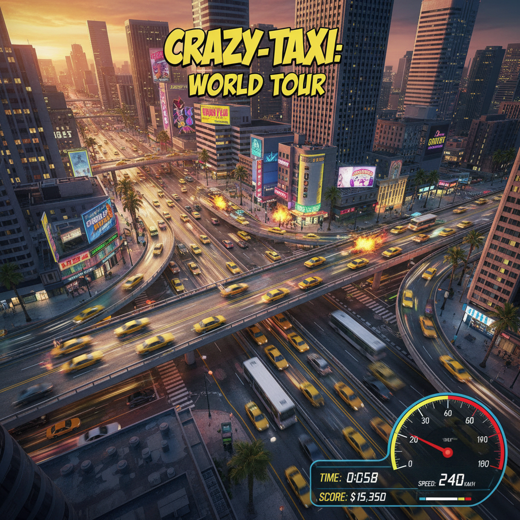 Crazy Taxi: World Tour abre inscrições para Teste de Rede